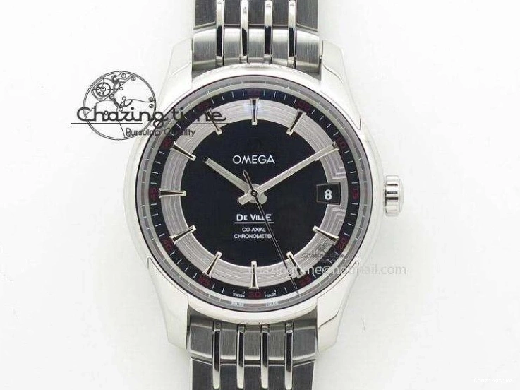 0816 Flexible Seamaster 300M SS OMF 1:1 Best Edition Black Dial Matt Black Ceramic Bezel On SS Bracelet A 8147
